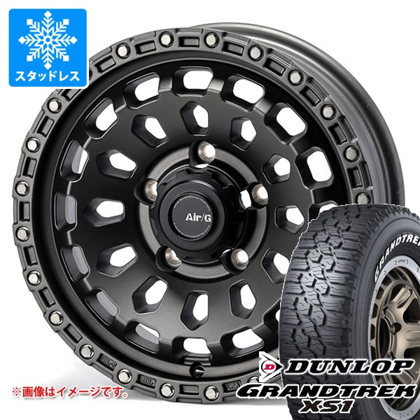 【タイヤ交換対象】スズキ ジムニーノマド JC74W用 スタッドレス ダンロップ グラントレック XS1 LT215/70R16 100/97N ホワイトレター エアージー ヴァルカン タイヤホイール4本セット｜タイヤマックス