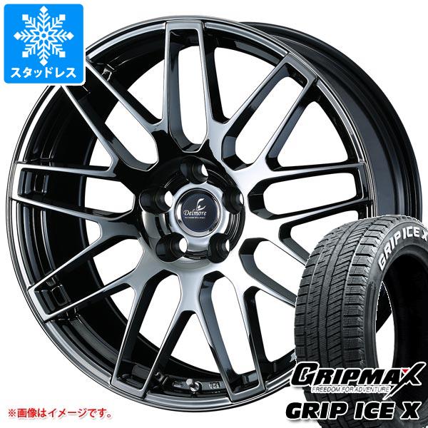 【タイヤ交換対象】 レクサス UX用 スタッドレス グリップマックス グリップアイスエックス 225/50R18 99H XL ホワイトレター デルモア LC.S タイヤホイール4本セット｜タイヤマックス
