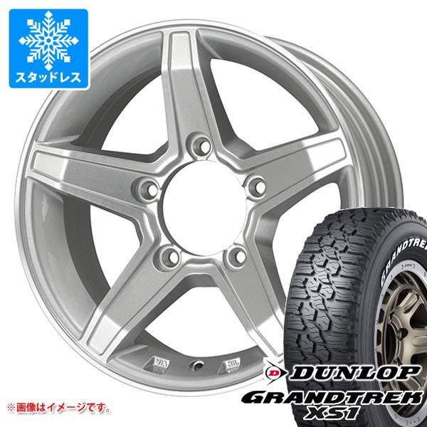 【タイヤ交換対象】ジムニー用 スタッドレス ダンロップ グラントレック XS1 185/85R16 105/103L LT ホワイトレター プレミックス エステラ タイヤホイール4本セット 77,880円