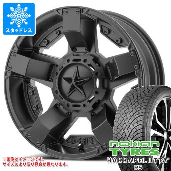 【タイヤ交換対象】ジープ ラングラー JK/JL系用 スタッドレス ノキアン ハッカペリッタ R5 SUV 265/65R18 114R KMC XD811 ロックスター2 タイヤホイール4本セット｜タイヤマックス