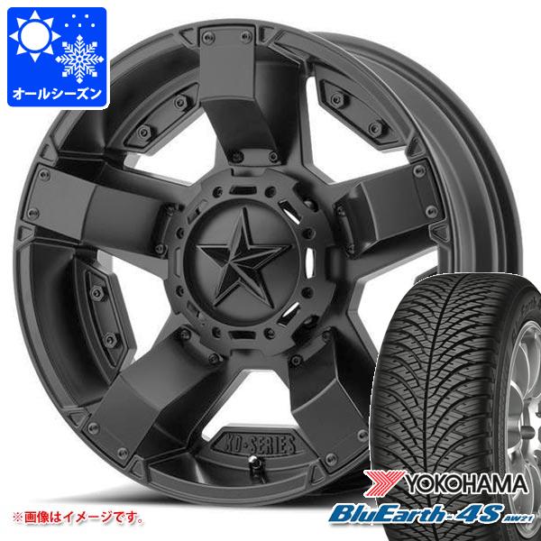 【タイヤ交換対象】RAV4 50系用 オールシーズンタイヤ ヨコハマ ブルーアース4S AW21 225/65R17 106V XL KMC XD811 ロックスター2 8.0-17 タイヤホイール4本セット