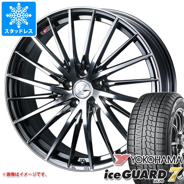【タイヤ交換対象】スタッドレスタイヤ ヨコハマ アイスガードセブン iG70 165/60R15 77Q ＆ レオニス FR 4.5-15 タイヤホイール4本セット165/60-15 YOKOHAMA iceGUARD7 iG70