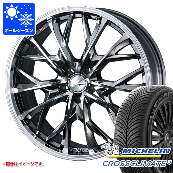 オールシーズン 225/45R17 94Y XL ミシュラン クロスクライメート3 レオニス MV 7.0-17 タイヤホイール4本セット｜タイヤマックス