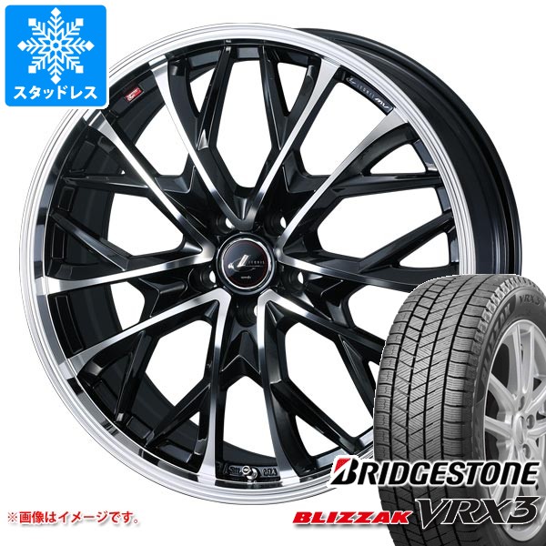 【タイヤ交換対象】スタッドレスタイヤ ブリヂストン ブリザック VRX3 225/60R17 99Q & レオニス MV 7.0-17 タイヤホイール4本セット225/60-17 BRIDGESTONE BLIZZAK VRX3|タイヤマックス