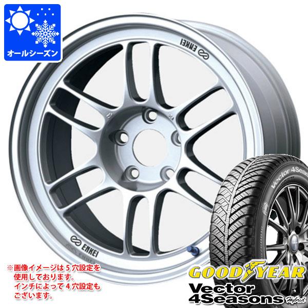 【タイヤ交換対象】オールシーズン 185/60R15 84H グッドイヤー ベクター 4シーズンズ ハイブリッド エンケイ レーシング RPF1 7.0-15 タイヤホイール4本セット