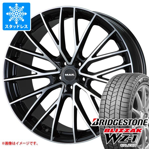 【タイヤ交換対象】マセラティ グレカーレ MGR系用 スタッドレス ブリヂストン ブリザック WZ-1 255/45R20 105Q XL MAK スぺシャーレ タイヤホイール4本セット