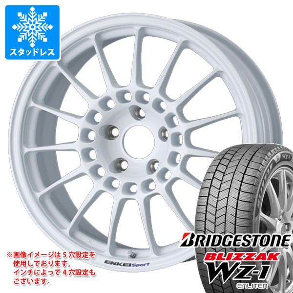 【タイヤ交換対象】スタッドレスタイヤ ブリヂストン ブリザック WZ-1 215/50R17 91Q ＆ エンケイ スポーツ RC-T5 7.5-17 タイヤホイール4本セット215/50-17 BRIDGESTONE BLIZZAK WZ-1