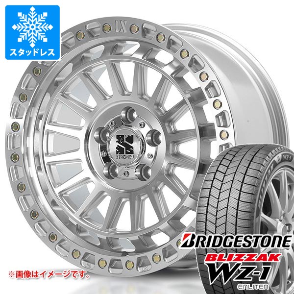【タイヤ交換対象】ミツビシ デリカD5用 スタッドレス ブリヂストン ブリザック WZ-1 215/70R16 100Q MLJ エクストリームJ XJ08 タイヤホイール4本セット