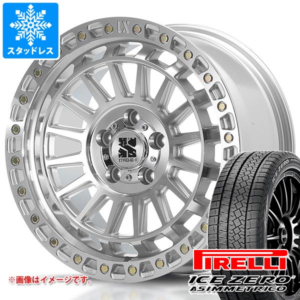【タイヤ交換対象】トヨタ RAV4 50系用 スタッドレス ピレリ アイスゼロアシンメトリコ 235/65R17 108H XL MLJ エクストリームJ XJ08 タイヤホイール4本セット