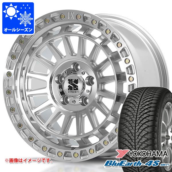 【タイヤ交換対象】トヨタ RAV4 50系用 オールシーズンタイヤ ヨコハマ ブルーアース4S AW21 225/65R17 106V XL MLJ エクストリームJ XJ08 7.5-17 タイヤホイール4本セット 112,250円
