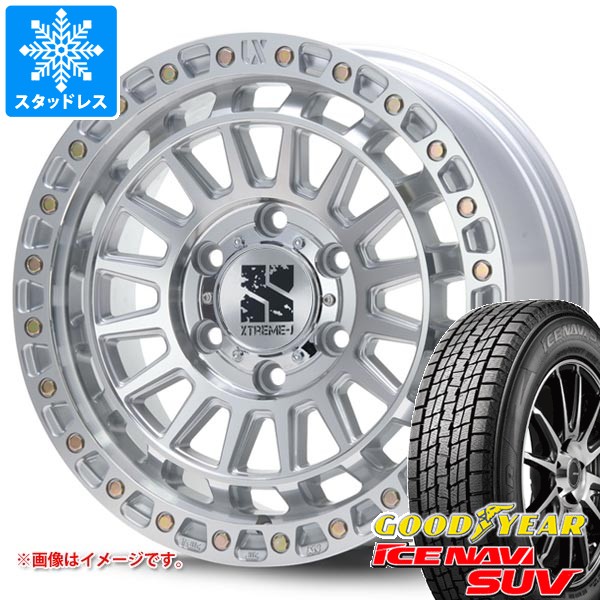 【タイヤ交換対象】トヨタ ハイラックス 120系用 スタッドレス グッドイヤー アイスナビ SUV 265/65R17 112Q MLJ エクストリームJ XJ08 タイヤホイール4本セット