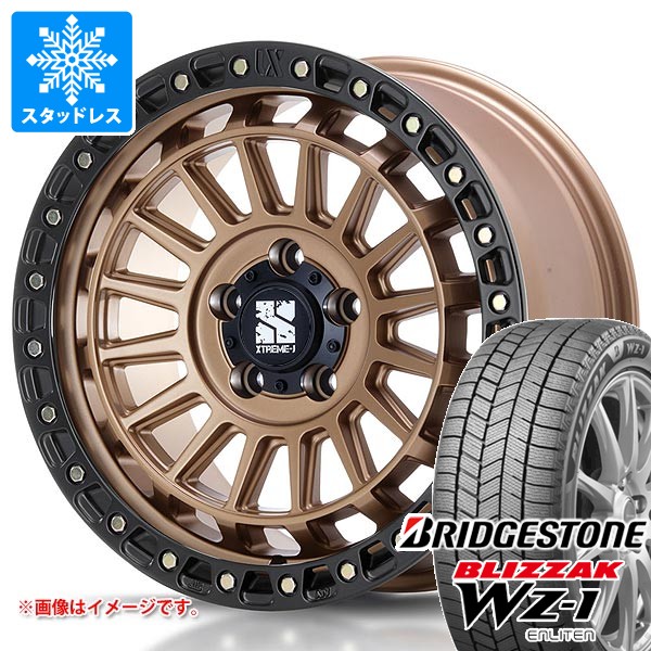 【タイヤ交換対象】ミツビシ デリカD5用 スタッドレス ブリヂストン ブリザック WZ-1 215/70R16 100Q MLJ エクストリームJ XJ08 タイヤホイール4本セット