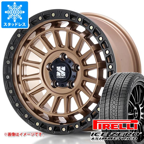 【タイヤ交換対象】トヨタ RAV4 50系用 スタッドレス ピレリ アイスゼロアシンメトリコ 235/65R17 108H XL MLJ エクストリームJ XJ08 タイヤホイール4本セット