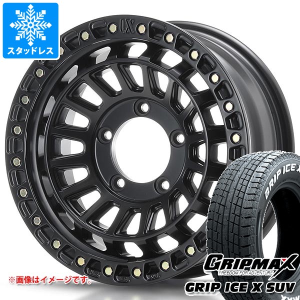 【タイヤ交換対象】スズキ ジムニーシエラ JB74W用 スタッドレス グリップマックス グリップアイスエックス SUV 185/85R16C 105/103N ホワイトレター MLJ エクストリームJ XJ08 タイヤホイール4本セット|タイヤマックス