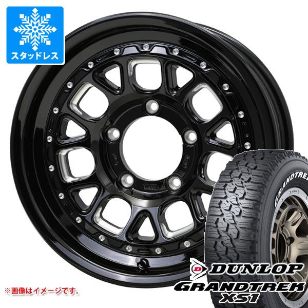 【タイヤ交換対象】スズキ ジムニーノマド JC74W用 スタッドレス ダンロップ グラントレック XS1 185/85R16 105/103L LT ホワイトレター バークレイハードロック ヒューロン タイヤホイール4本セット