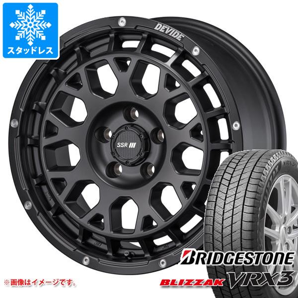 【タイヤ交換対象】アウトランダー GF/GG系用 スタッドレス ブリヂストン ブリザック VRX3 225/65R17 102Q SSR ディバイド G:M タイヤホイール4本セット｜タイヤマックス
