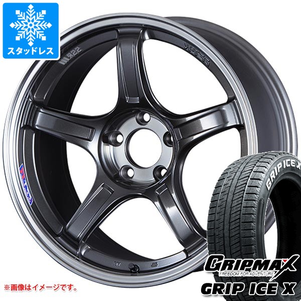 【タイヤ交換対象】スタッドレスタイヤ グリップマックス グリップアイスエックス 225/50R18 99H XL ホワイトレター ＆ SSR GTX03 7.5-18 タイヤホイール4本セット225/50-18 GRIP MAX GRIP ICE X WL｜タイヤマックス