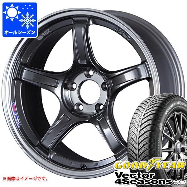 【タイヤ交換対象】オールシーズン 225/45R17 91H グッドイヤー ベクター 4シーズンズ ハイブリッド SSR GTX03 7.0-17 タイヤホイール4本セット