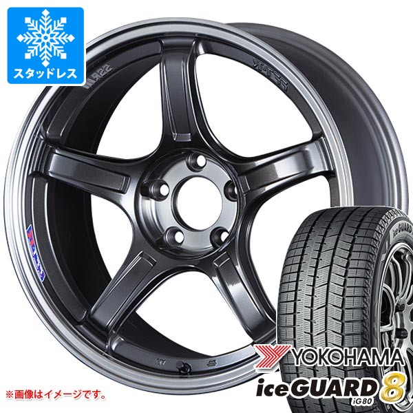 【タイヤ交換対象】スタッドレスタイヤ ヨコハマ アイスガードエイト iG80 245/45R18 100Q XL IG80A ＆ SSR GTX03 8.5-18 タイヤホイール4本セット245/45-18 YOKOHAMA iceGUARD8 iG80 174,650円