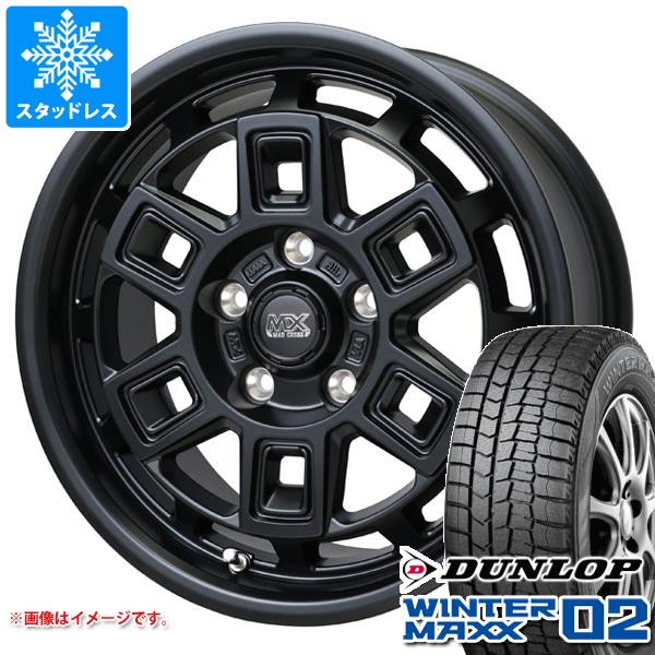 【タイヤ交換対象】スタッドレスタイヤ ダンロップ ウインターマックス02 WM02 225/60R17 99Q ＆ マッドクロス アイヴァー 7.0-17 タイヤホイール4本セット225/60-17 DUNLOP WINTER MAXX 02 WM02｜タイヤマックス