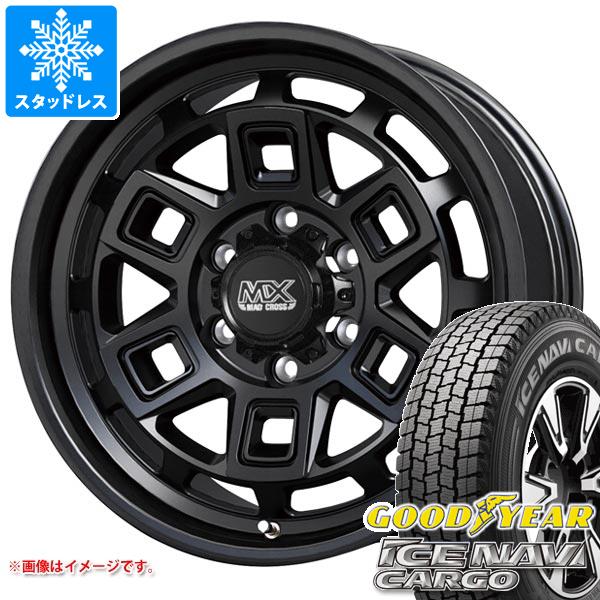 【タイヤ交換対象】トヨタ ハイエース 200系用 スタッドレス グッドイヤー アイスナビカーゴ 195/80R15 107/105N マッドクロス アイヴァー タイヤホイール4本セット