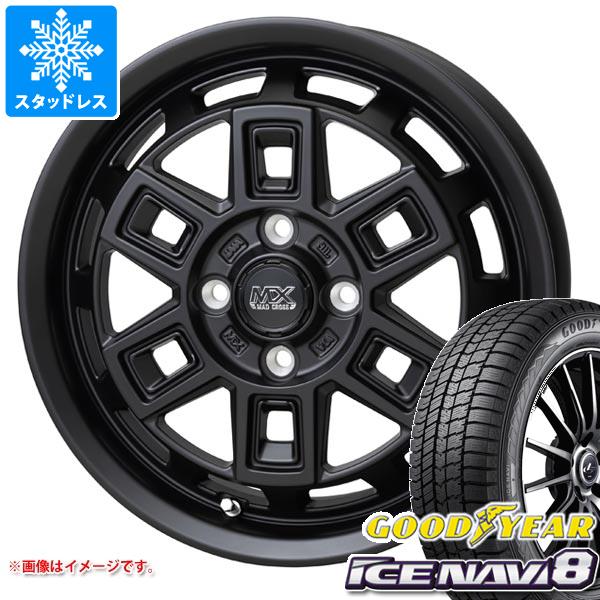 【タイヤ交換対象】ハスラー用 スタッドレス グッドイヤー アイスナビ8 165/70R14 81Q マッドクロス アイヴァー タイヤホイール4本セット