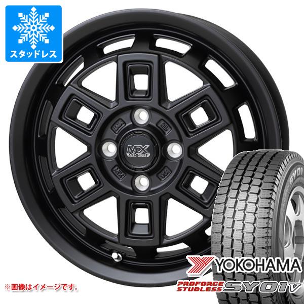 【タイヤ交換対象】スタッドレスタイヤ ヨコハマ プロフォース スタッドレス SY01V 145/80R12 80/78N ＆ マッドクロス アイヴァー 4.0-12 タイヤホイール4本セット145/80-12 YOKOHAMA PROFORCE STUDLESS SY01V
