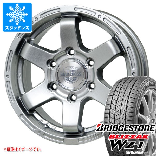 【タイヤ交換対象】ミツビシ トライトン LC2T用 スタッドレス ブリヂストン ブリザック WZ-1 265/60R18 110Q マッドクロス MC-76 タイヤホイール4本セット|タイヤマックス