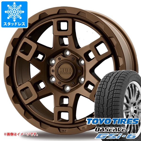 【タイヤ交換対象】トヨタ ランドクルーザー250用 スタッドレス トーヨー オブザーブ GSi-6 265/65R18 116Q XL インターミラノ マッドバーン XR-450T タイヤホイール4本セット