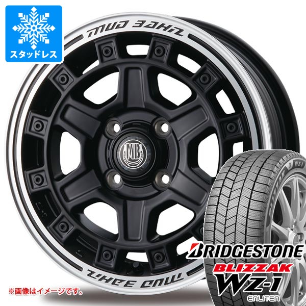 【タイヤ交換対象】スズキ ハスラー用 スタッドレス ブリヂストン ブリザック WZ-1 165/70R14 81Q インターミラノ マッドバーン XR-710C タイヤホイール4本セット|タイヤマックス