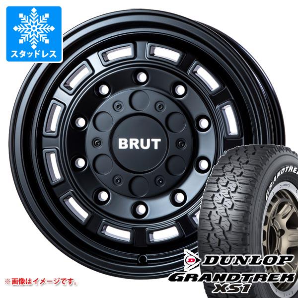 【タイヤ交換対象】デリカD5用 スタッドレス ダンロップ グラントレック XS1 LT215/70R16 100/97N ホワイトレター ブルート BR-70 タイヤホイール4本セット｜タイヤマックス