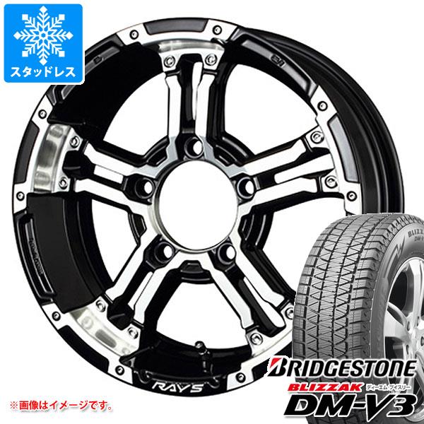 【タイヤ交換対象】スズキ ジムニーノマド JC74W用 スタッドレス ブリヂストン ブリザック DM-V3 215/70R16 100Q レイズ デイトナ FDX-J タイヤホイール4本セット