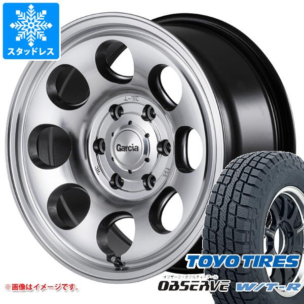 【タイヤ交換対象】FJクルーザー 10系用 スタッドレス トーヨー オブザーブ WTR LT265/70R17 112/109Q ガルシア パーム8 タイヤホイール4本セット｜タイヤマックス