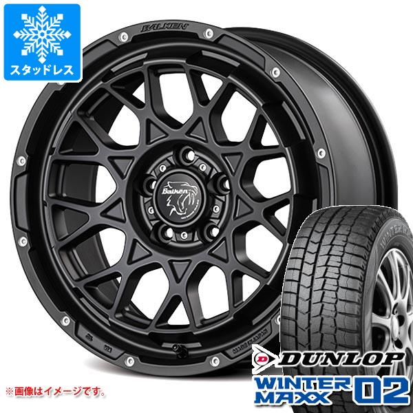 【タイヤ交換対象】T31エクストレイル用 スタッドレス ダンロップ ウインターマックス02 WM02 215/65R16 98Q ヴァルケン ローツェ タイヤホイール4本セット｜タイヤマックス