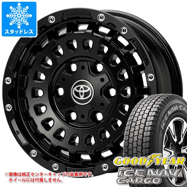 【タイヤ交換対象】トヨタ ハイエース 200系用 スタッドレス グッドイヤー アイスナビカーゴ 195/80R15 107/105N LX モノブロック CP タイヤホイール4本セット