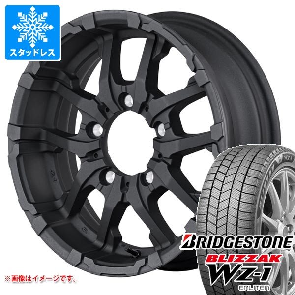【タイヤ交換対象】5本セット スズキ ジムニー JB64W用 スタッドレス ブリヂストン ブリザック WZ-1 215/70R16 100Q ナイトロパワー M26 クロスファング タイヤホイール5本セット
