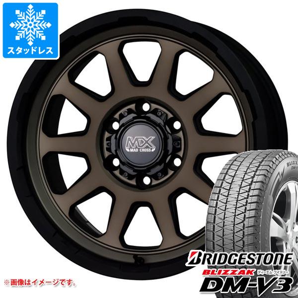 【タイヤ交換対象】ランドクルーザー プラド 150系用 スタッドレス ブリヂストン ブリザック DM-V3 265/65R17 112Q マッドクロスレンジャー タイヤホイール4本セット|タイヤマックス
