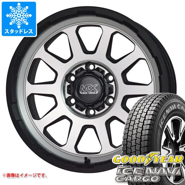 【タイヤ交換対象】トヨタ ハイエース 200系用 スタッドレス グッドイヤー アイスナビカーゴ 195/80R15 107/105N マッドクロスレンジャー タイヤホイール4本セット