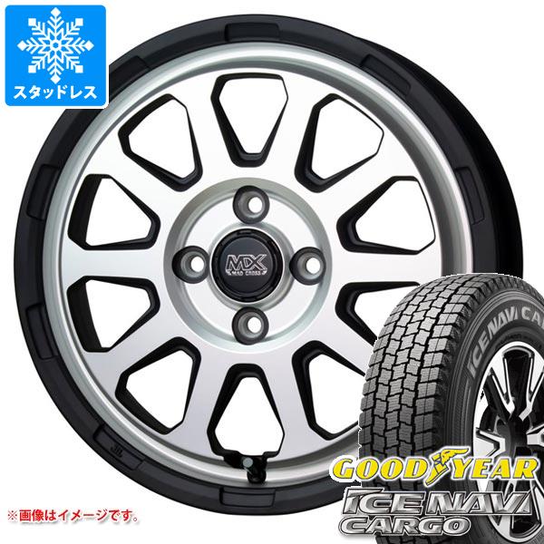 【タイヤ交換対象】サクシード プロボックス 160系用 スタッドレス グッドイヤー アイスナビカーゴ 165/80R14 91/90N (165R14 6PR相当) マッドクロスレンジャー タイヤホイール4本セット