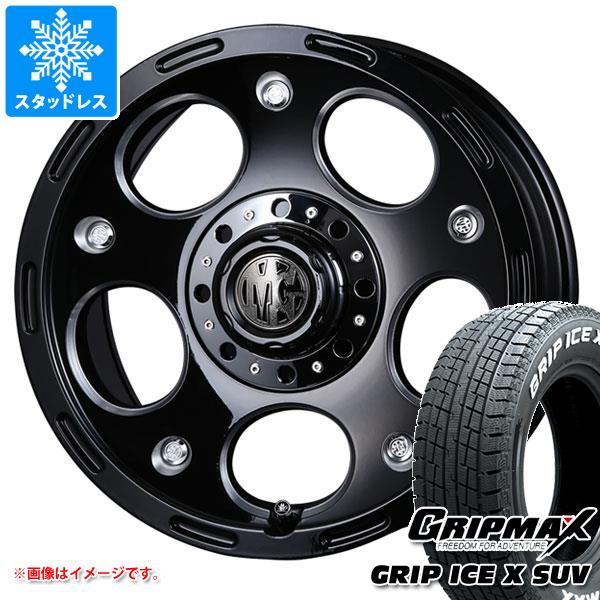 【タイヤ交換対象】5本セット スズキ ジムニーノマド JC74W用 スタッドレス グリップマックス グリップアイスエックス SUV 185/85R16C 105/103N ホワイトレター クリムソン MG デーモン タイヤホイール5本セット 107,125円