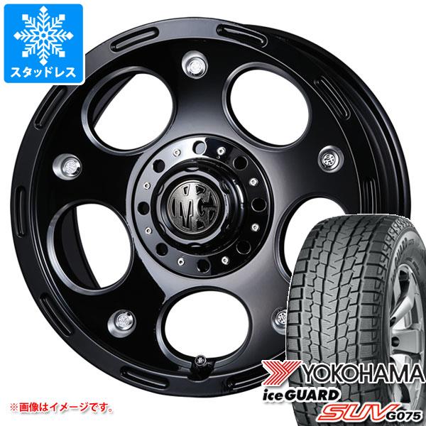 【タイヤ交換対象】5本セット ジムニー用 スタッドレス ヨコハマ アイスガード SUV G075 175/80R16 91Q クリムソン MG デーモン タイヤホイール5本セット|タイヤマックス