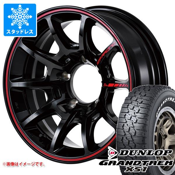 【タイヤ交換対象】スズキ ジムニー用 スタッドレス ダンロップ グラントレック XS1 185/85R16 105/103L LT ホワイトレター MID レーシング R25 プラス タイヤホイール4本セット｜タイヤマックス