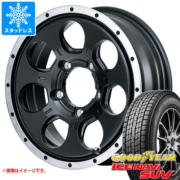 【タイヤ交換対象】5本セット ジムニー JB64W用 スタッドレス グッドイヤー アイスナビ SUV 215/70R16 100Q ロードマックス WO-7 タイヤホイール5本セット