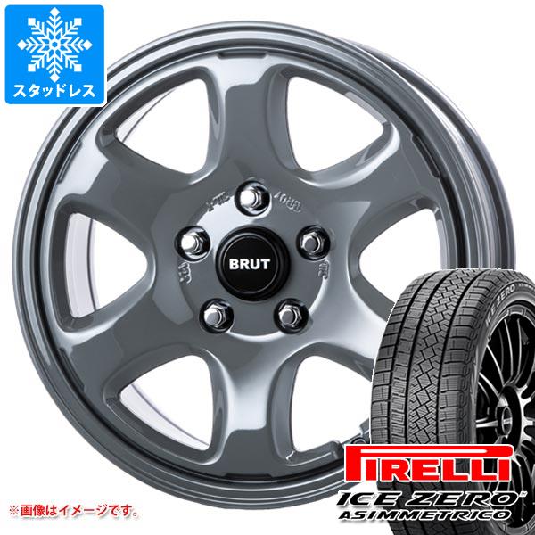 【タイヤ交換対象】スタッドレスタイヤ ピレリ アイスゼロアシンメトリコ SUV 235/65R17 108H XL ＆ ブルート BR-44 7.5-17 タイヤホイール4本セット235/65-17 PIRELLI ICE ZERO ASIMMETRICO SUV