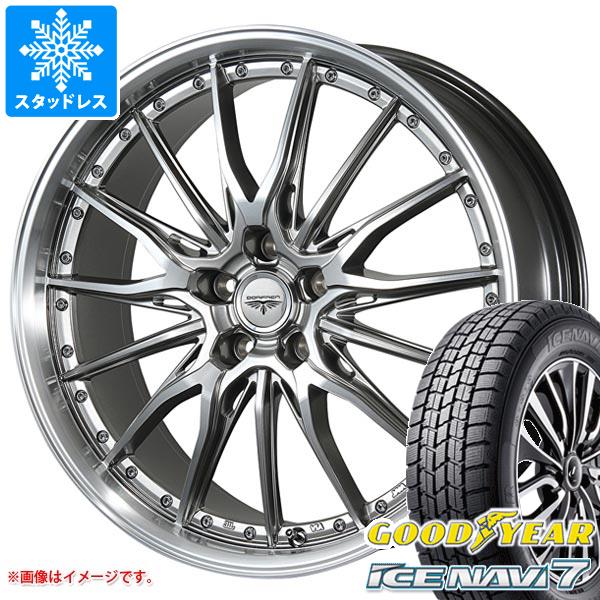 【タイヤ交換対象】スタッドレスタイヤ グッドイヤー アイスナビ7 225/55R17 97Q ＆ ドルフレン ヒューヴァー 7.0-17 タイヤホイール4本セット225/55-17 GOODYEAR ICE NAVI 7｜タイヤマックス
