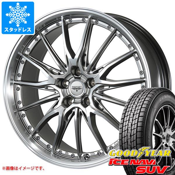 【タイヤ交換対象】スタッドレスタイヤ グッドイヤー アイスナビ SUV 235/55R18 100Q ＆ ドルフレン ヒューヴァー 8.0-18 タイヤホイール4本セット235/55-18 GOODYEAR ICE NAVI SUV