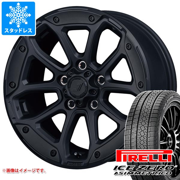 【タイヤ交換対象】ミツビシ アウトランダー GF/GG系用 スタッドレス ピレリ アイスゼロアシンメトリコ 235/65R17 108H XL ジェップセン MJCR 216 タイヤホイール4本セット
