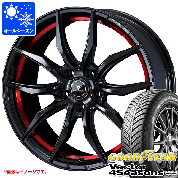 【タイヤ交換対象】オールシーズン 165/60R15 77H グッドイヤー ベクター 4シーズンズ ハイブリッド ノヴァリス ローグ VF 4.5-15 タイヤホイール4本セット