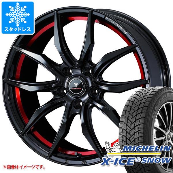 【タイヤ交換対象】スタッドレスタイヤ ミシュラン エックスアイススノー 225/45R18 95H XL ＆ ノヴァリス ローグ VF 8.0-18 タイヤホイール4本セット225/45-18 MICHELIN X-ICE SNOW｜タイヤマックス