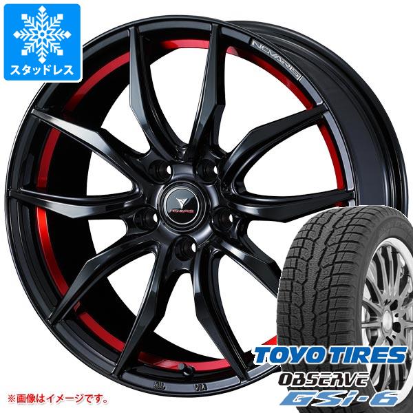 【タイヤ交換対象】スタッドレスタイヤ トーヨー オブザーブ GSi-6 225/65R17 102Q & ノヴァリス ローグ VF 7.0-17 タイヤホイール4本セット225/65-17 TOYO OBSERVE GSi-6|タイヤマックス
